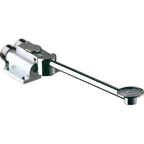 Delabie – Robinet à commande au pied Monofoot sol – Débit régulé 10L/min à 3 bar – Montage au sol avec fixation inox – Pédale rabattable pour nettoyage (1/7)