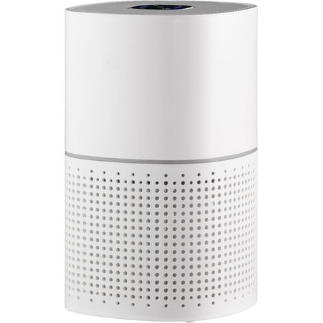 Purificateur d'air , Ioniseur, CADR 225m³/h mode de veille silencieux 50W minuterie 4 vitesses - dim. 22L x 22l x 36H cm - blanc (1/5)