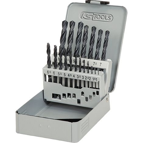 Coffret de forets HSS laminés Kstools 19 pièces (1/2)