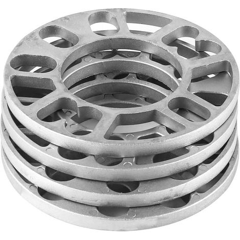 Lot de 4 entretoises de Roue de 10 mm, Cales en Alliage d'aluminium, 4 et 5 Goujons, entretoises universelles, alésage Central de 78 mm, entraxe de 100 à 120 mm (1/4)