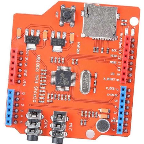VS1053B Aufnahme-/Leistungsverstärker-MP3-Musik-Shield-Board mit Speicherkartensteckplatz