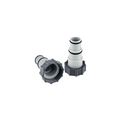 Swimming pool hose adapter, 2 pieces hose adapter swimming pool adapter A for 32-38 mm swimming pool for pumps swimming pool accessories with thread, sealing ring (1/4)