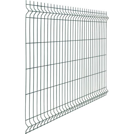 3 PZ Pannello rigido recinzione rete plastificata modulare filo 5 mm lunghezza 200 cm - Componenti: Pannello H 103 cm