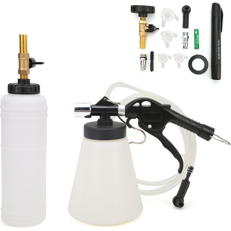 Kit d'outils pneumatiques pour le changement de liquide de frein avec stylo testeur, adapté aux voitures, remorques et camping-cars. (1/5)