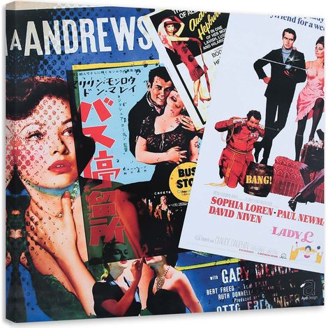 Tableau sur toile Femme Pop Art 50x50 (1/5)