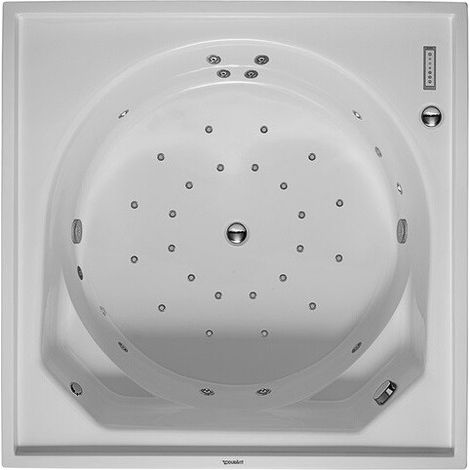 Receveur de douche-Whirlwanne BLUE MOON 520 l 140x140 blanc Combi-Syst L