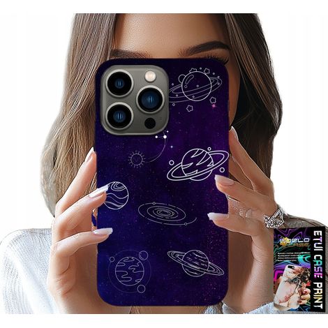 Custodia per iPhone 14 PRO - motivi di spazio, pianeti, stelle e galassia (1/5)