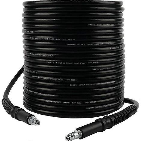Tuyau flexible de 6 m pour nettoyeur haute pression Bosch, raccord rapide, accessoire compatible avec le nettoyeur haute pression Bosch AQT. (1/4)