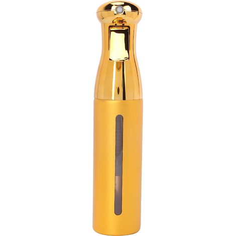 Flacon pulvérisateur haute pression 300ml jaune doré, continu pour cheveux et plantes, idéal salon de beauté (1/5)