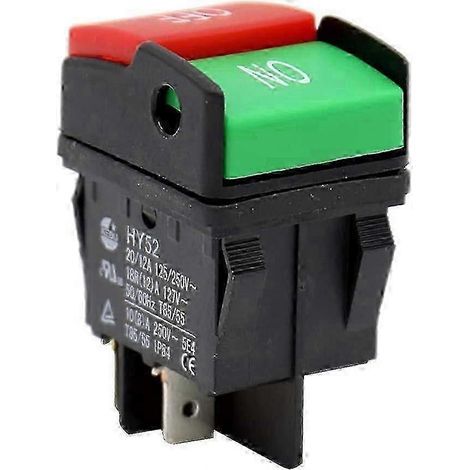 Hy52 Sicherheitsschalter für 4-polige leichte Industriewaschmaschine, langlebiger elektrischer mechanischer Drucktastenschalter (1/5)