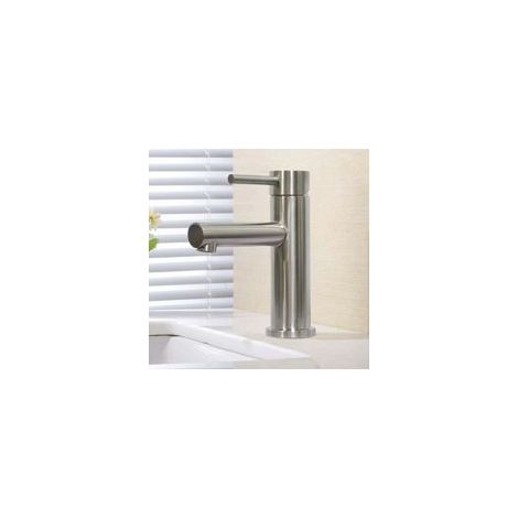 Robinet de lave-mains monotrou en acier inoxydable 304 – Finition brossée anti-traces – Économie d'eau jusqu'à 30% – Design élégant (1/5)