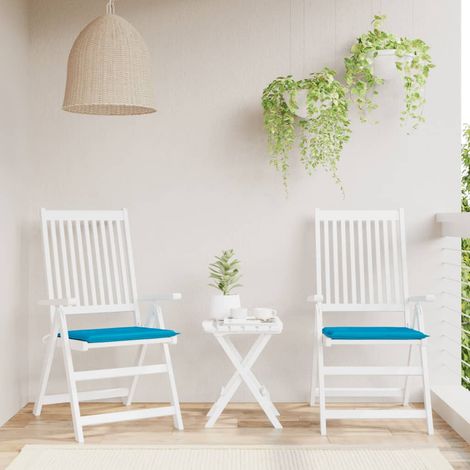 Gartenstuhl-Kissen 2 Stk. Blau 50x50x4 cm Oxford-Gewebe