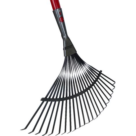 MERMIER Balai gazon fil plat 22 dents avec manche longueur 150cm Ø25mm