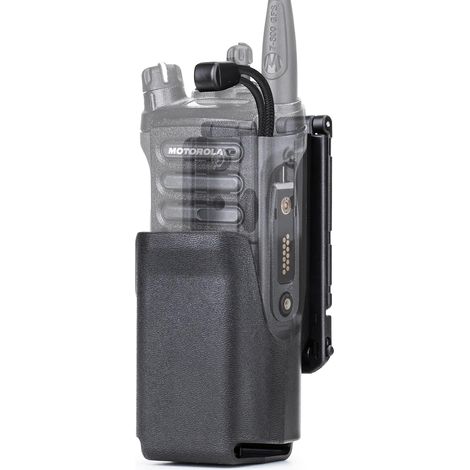 Rigid Tactical Radio Holster for Motorola APX 6000 / APX 8000 – MOLLE Compatible, for Law Enforcement, Security and Tactical Use, etc.