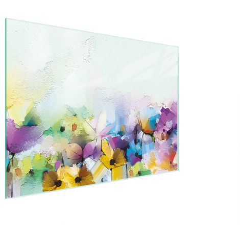 TABLA DE CORTAR DE VIDRIO 30x22 FLORES (1/5)