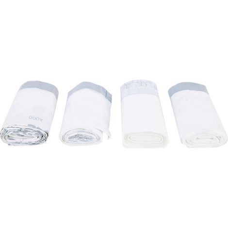 4 rouleaux de sacs poubelle ultra-résistants, sacs à cordon épais pour la maison et le bureau (1/4)