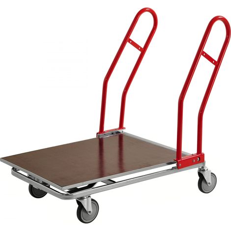 Kongamek Grossgüterwagen, stapelbar 1170x700x980mm mit Sperrholzboden 200kg Tragkraft Gummi Ø125mm (1/2)