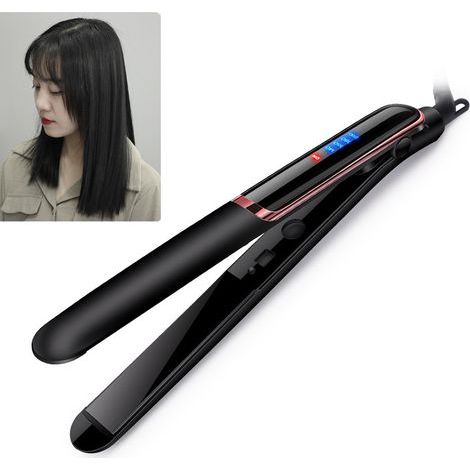 Lisseur et Curling 2 en 1, 4 niveaux de température, chauffe rapide, pour cheveux lisses ou bouclés