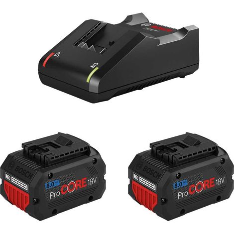 Bosch professional power set bosch (2 x 18v 8,0 ah procore + gal18v-40) 8435587905288 (1/3)