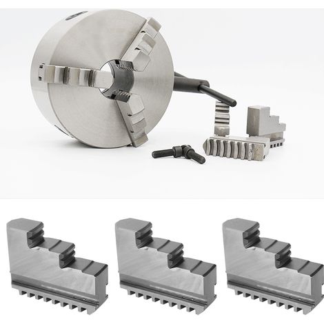Lot de 3 mors internes en acier 20CrMnTi pour mandrin de tour/machine CNC, compatibles avec le modèle K11-200 de 8 pouces. (1/2)