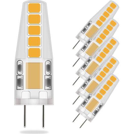 G4 LED Bulbs Warm White, 36mm x 9mm, Closer to Traditional Size, 3W LED Equivalent to 23W Halogen Bulb, 3000K, AC/DC 12V (1/5)