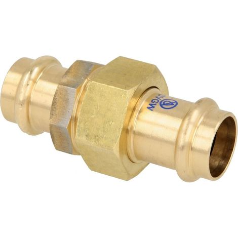 Raccord à sertir laiton rouge raccord à visser 12 mm contour V à joint plat