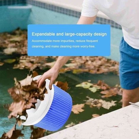 Confezione da 15 calze per skimmer da piscina, protezioni perfette per i filtri, rete filtrante per skimmer da piscina, rete per cestello skimmer, calze per skimmer (1/4)