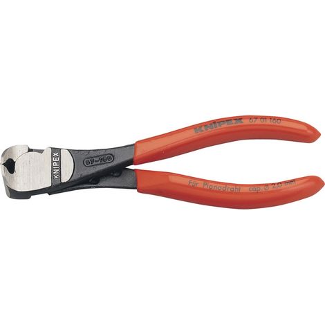 Knipex 160mm High Leverage End Cutting Nippers with Ergonomic Design and Precision Cutting (Model 81709) (1/5)