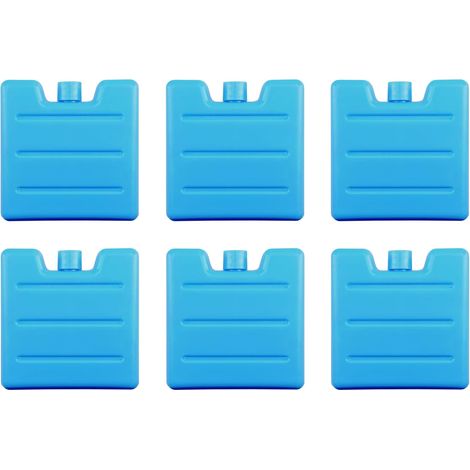 8 Mini-Kühlakkus für Kühltaschen  Ideal für Lunchboxen  8 x 7,5 x 1,5 cm