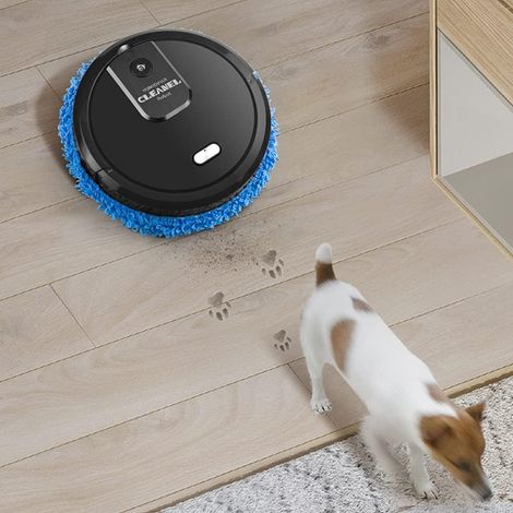 Senderpick – Robot nettoyeur automatique 3 en 1 – Balai à chargement USB – Fonction d'aspersion – Silencieux 60 dB – Pour sols bois et carrelage (1/5)