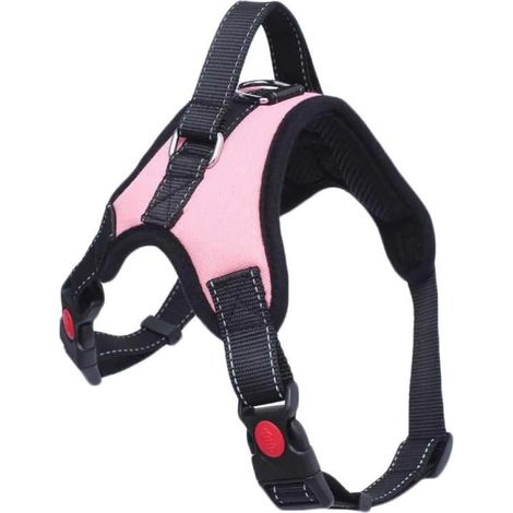 Dog harness, explosion-proof vest, easy to put on and take off, breathable and easy-to-adjust headcollar for small, medium, and large dogs - No more pulling, tugging, or choking