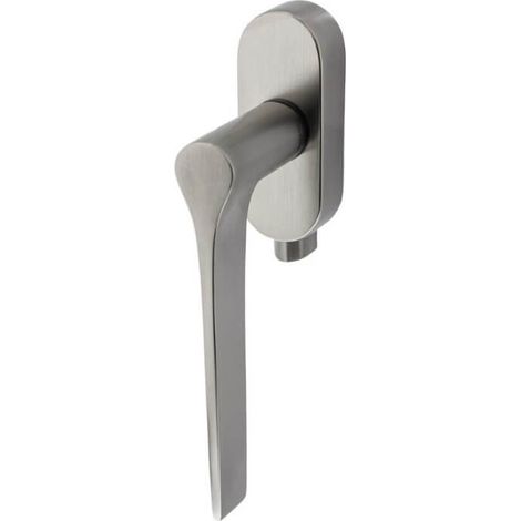 Poignée de fenêtre design Lama L verrouillable en acier inoxydable - K106PIS