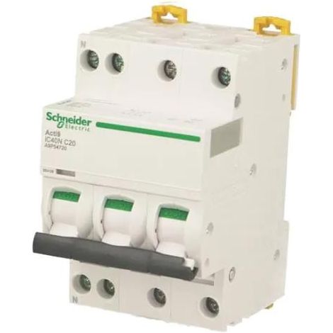 Interruttore Schneider Electric IC40N bianco 25A 10kA