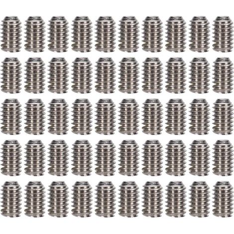 50 vis sans tête en acier inoxydable A2-70, M2.5x4mm – kit de fixation pour bricolage et hardware (1/5)
