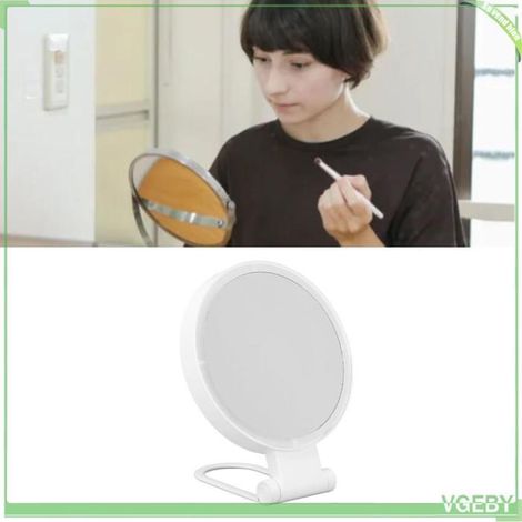Miroir grossissant - FAFEICY - Miroir de maquillage LED - Double face - Portable - Rechargeable (1/5)