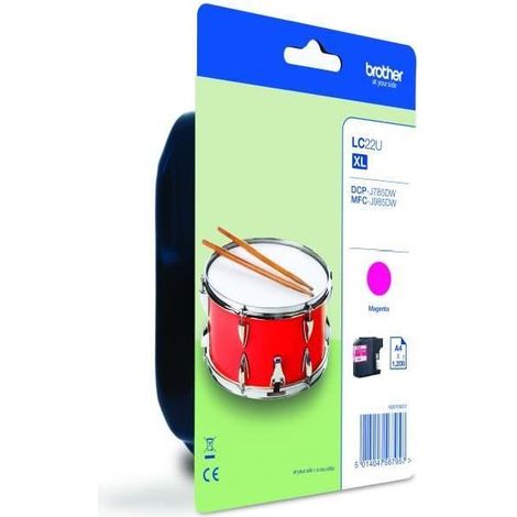 Cartucho de Tinta Original Brother LC-22UY Magenta (1/4)