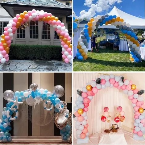 Kit de support pour arche de ballon - Mothinessto - Support pour ballons de baudruche pour fête d'anniversaire et mariage (1/4)