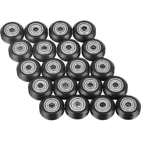 20 roues rainurées en V, alésage de 5 mm et roulement double 625 pour imprimante 3D - SSZFV (1/5)
