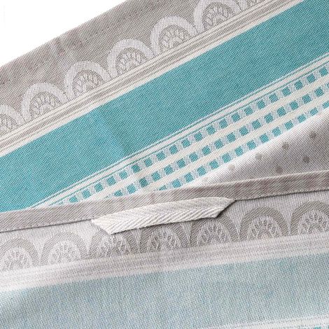 Strofinaccio da cucina in cotone 50x70 ZEFIREK, turchese chiaro (1/4)