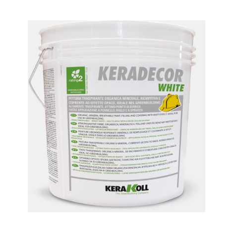 Keradecor white 14 lt pittura traspirante di colore bianco
