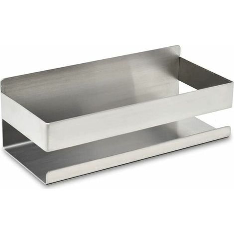 Soavoa Étagère de Douche en Acier Inoxydable Chromé Sans Perçage pour Salle de Bain Résistante à la Rouille 23x9x7,5 cm (1/5)