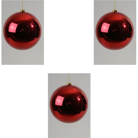OFFERTA 3 PALLINE 14CM BORDEAUX
