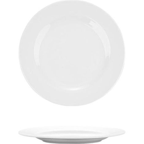 Plat blanc en mélamine imitation porcelaine, assiette à dîner domestique, assiette ronde blanche résistante aux chutes (17,8 cm, style B) (1/5)