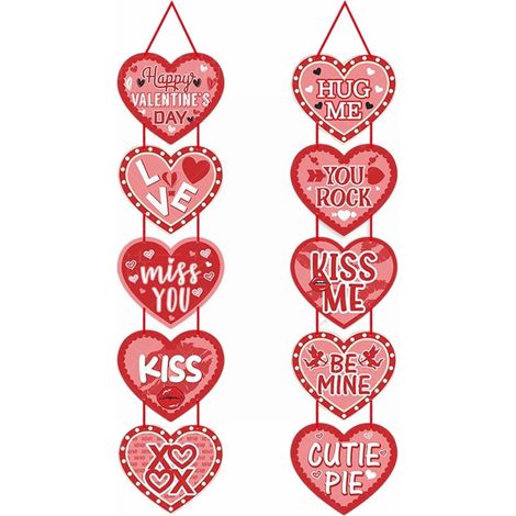Support Pour Porte En Forme De Coeur - Décoration Suspendue Pour Jour Des Amoureux - Intérieur Et Extérieur - 1 Pièce (1/5)