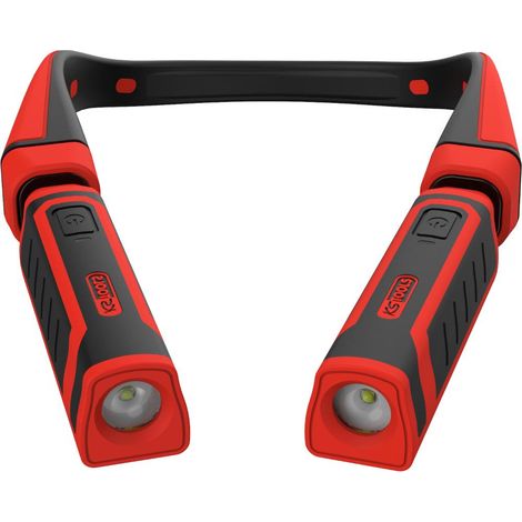 Lampe de cou eQi UltimateBEAM 2 en 1 avec deux lampes de travail amovibles de 180 lumens chacune