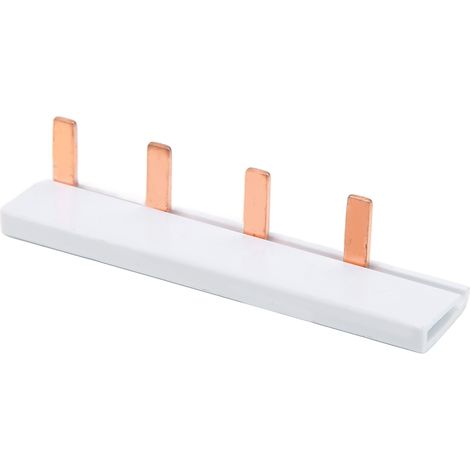 Bloc de jonction 4 voies en cuivre avec barre de distribution et protection PVC pour installations électriques - Bâtiments publics, Résidentiel, Tertiaire (1/5)