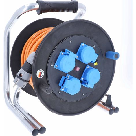 Hartgummi Kabeltrommel 230V 50m H07BQ-F 3G1,5 IP54