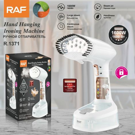 Défroisseur vapeur portable conforme aux normes européennes - Fer à repasser électrique portable pour la maison - Utilisation à sec et humide - Repassage de vêtements (1/2)