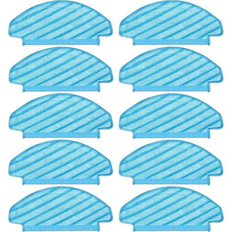 (10 pièces) Tampons de vadrouille lavables et réutilisables pour aspirateur T8/ T8+/ T8 AIVI/ Série T8/ N8 Pro, chiffons de vadrouille, lingettes de nettoyage durables (1/4)