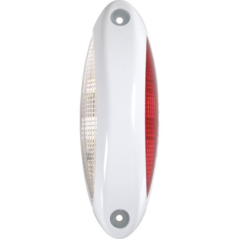 Luce ingombro - 4 Led - 12/24V - Bianco/Rosso - Scocca bianco (1/5)
